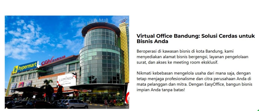 Contoh Virtual Office di Bandung